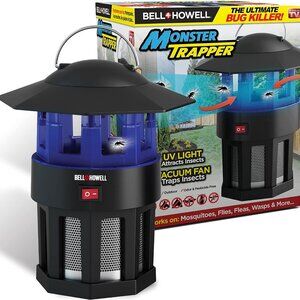 Bell+Howell Monster Trapper 1923 Vacuum-Based Trap for Bugs and Insects, No Zapp